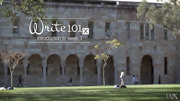 UQx WRITE101x 3.0.0.0 Intro to week 3