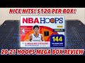 *NICE HITS! $120 PER BOX!* 2020-21 Panini NBA Hoops Retail Mega Box Break/Review