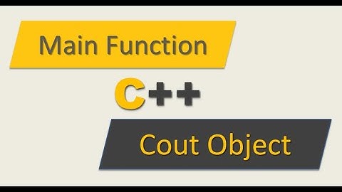 main function in c++ || Cout Object in C++ || Syntex of main function in c++ (Urdu/ Hindi)