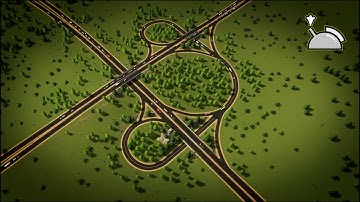 Cities: Skylines - Double Trumpet Interchange