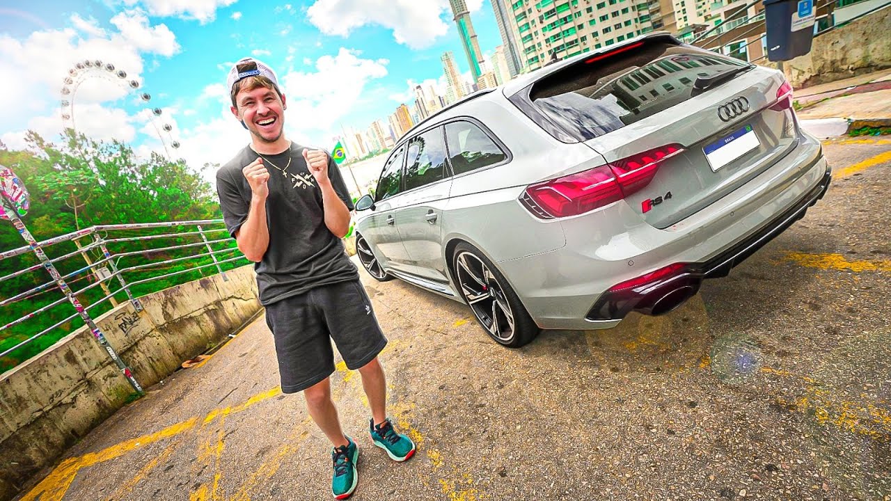 FINALMENTE FUI PRA PRAIA COM MEU CARRO NOVO *AUDI RS4 AVANT*
