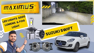 New Suzuki Swift LED Lights | FOG Lamps & Camera Installation @SehgalMotorspkofficial