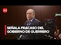 Rubén Moreira exige intervención en Guerrero y critica la ausencia de Evelyn Salgado