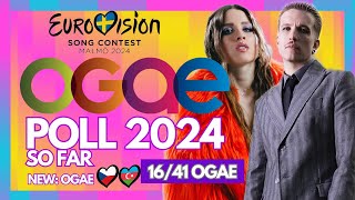 Eurovision 2024: OGAE 2024 Poll (So Far) Results 16/41 | New: OGAE Czechia 🇨🇿 + OGAE Azerbaijan 🇦🇿