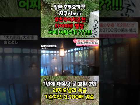 후츠카이치 온천 후쿠오카 다이마루 별장 大丸別荘 에 연 2회 온천수 교환 및 수질 관리 태만으로 레지오넬라 속균 기준치 3 700배가 검출 일본이 디비졌다 Shorts 