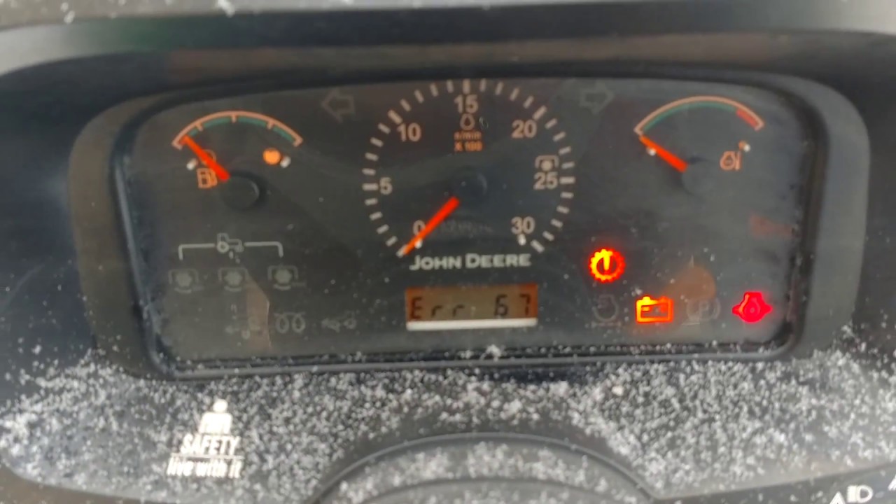 John Deere 4720 Tractor Error Code 067 - YouTube