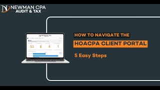 How to navigate the HOA CPA Client Portal