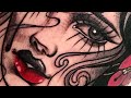 Neo Traditional Tattoo Time Lapse