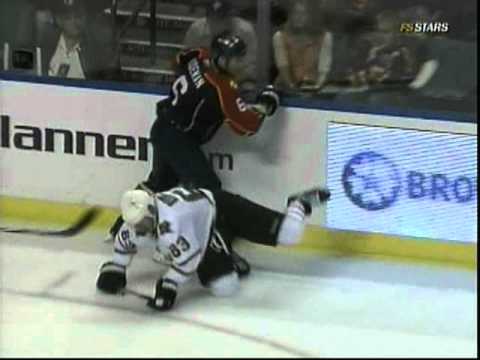 Dennis Wideman nails Mike Ribiero and fights Adam ...