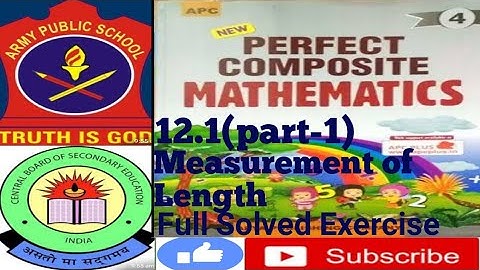 Class 4 Army/Cbse full solved Exercise 12.1(part-1) of Chapter-12 Measurement of Length