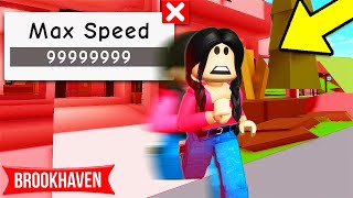 NEW BANNED SPEED GLITCH in Roblox Brookhaven!