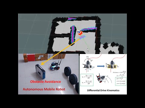 Autonomous Navigation Mobile Robot using ROS | Jetson Nano | RPLidar | Differential Drive Kinematics