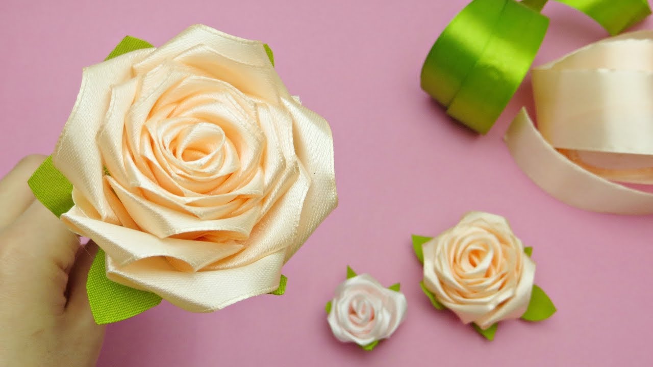 How To Make A Ribbon Rose - Running With Sisters