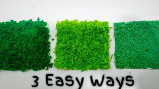 How To Make Artificial Grass Within A Minute For School Projects And Crafts || #diy