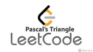 LeetCode Pascal's Triangle Java