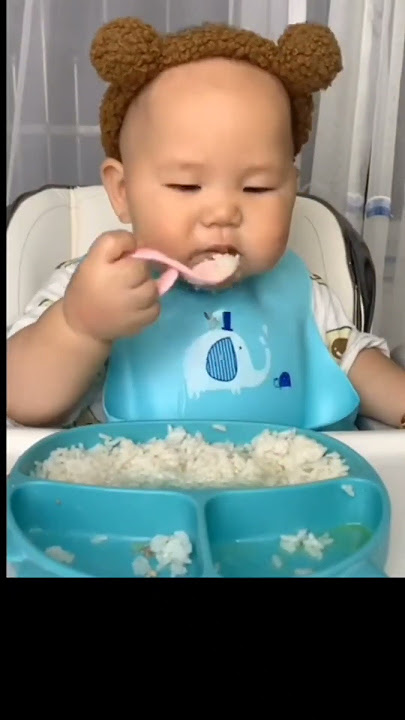 #baby #eating #rice 😍😍😂#shorts
