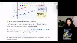 Equations of Lines in R² and R³ | Full MCV4U Lesson & Examples