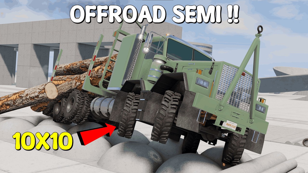 GAVRIL B-SERIES OFFROAD SEMI TRUCK DURABILITY TEST! | BeamNG.Drive Cinematic