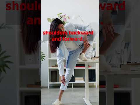 "1 Minute Office Stretch | Quick Desk Exercises to Boost Your Energy!" by exercise trainer