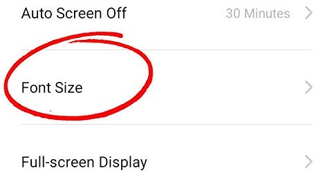 OPPO A1K Font Size Change Setting
