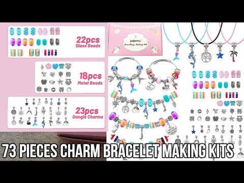 73 Pieces Charm Bracelet Making