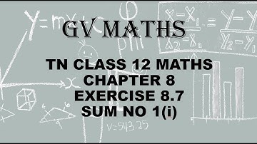 Class 12 Maths CHAPTER 8 – Differentials and Partial Derivatives Exercise 8.7 Q.No.1 TN New Syllabus