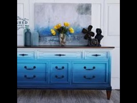 Blue Ombre Dresser Youtube