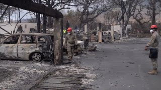 Scenes from the wildfire devastation in Hawaii's historic Lahaina on Maui