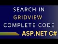 search records using textbox, button and display in gridview asp net