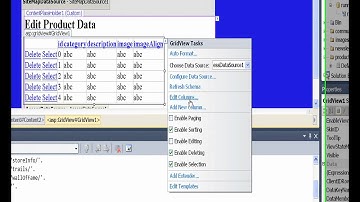 asp 23 add gridview to edit products page