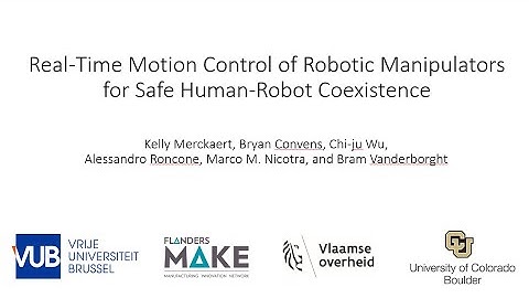 Real-Time Motion Control of Robotic Manipulators for Safe Human-Robot Coexistence