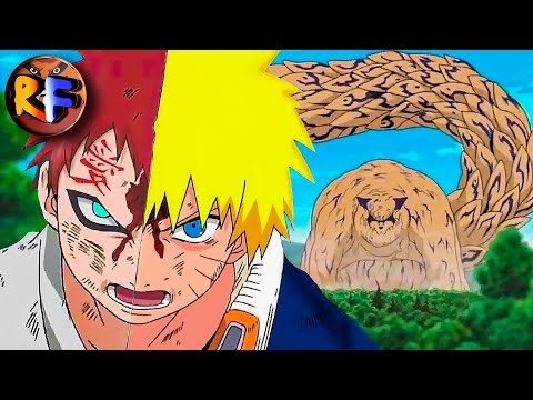 Наруто против Гаары. Шукаку на свободе. Naruto vs Gaara full hd