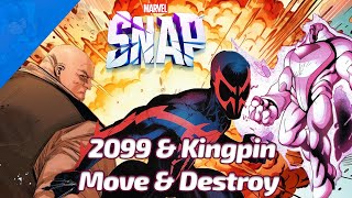 Spider-Man 2099, Kingpin & Nimrod MOVE & DESTROY - Marvel SNAP Gameplay & Deck Highlight