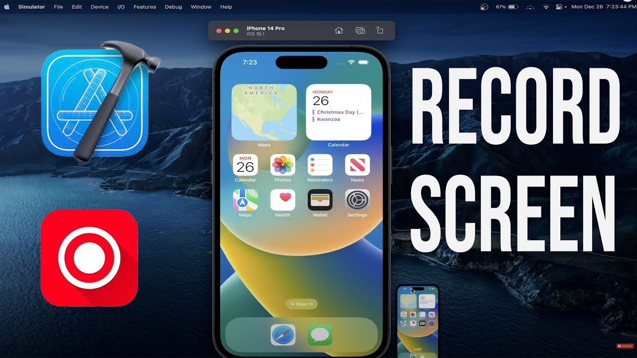Record iOS Simulator Screen Xcode YouTube
