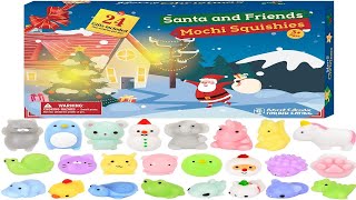 Normalt Forkert stilhed BATTOP Advent Calendar 2019 Christmas Countdown Calendar Cute Mochi Animals  Squishy Toys - YouTube