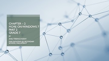 Chapter 2, More on Windows 7, Part 2