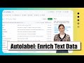 Autolabel: Label and Enrich Text Data with LLMs using Python