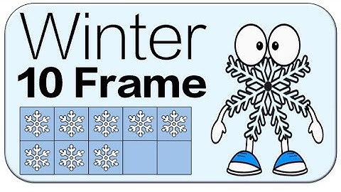 Winter Ten Frame Subitizing: Math Brain Break Game