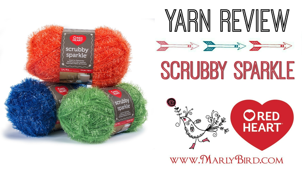 Yarn Review Red Heart Yarns Scrubby Sparkle