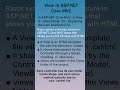 What is View (MVC) | #views | #mvc | #dotnetmvc