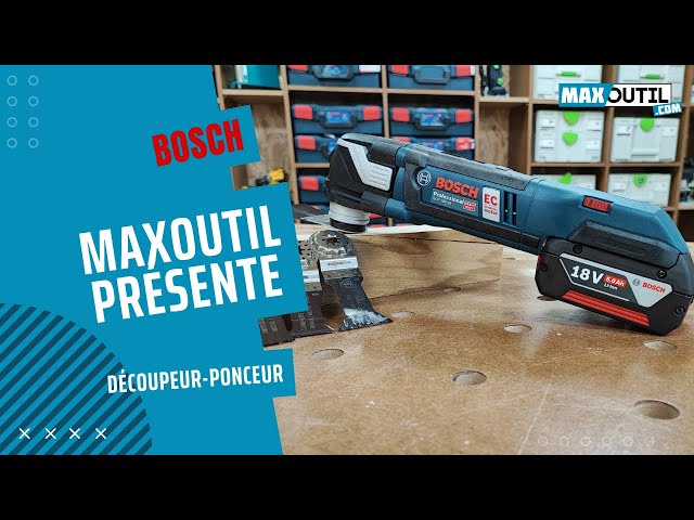 Outil multifonctions découpeur-ponceur BOSCH 18V livré avec 2