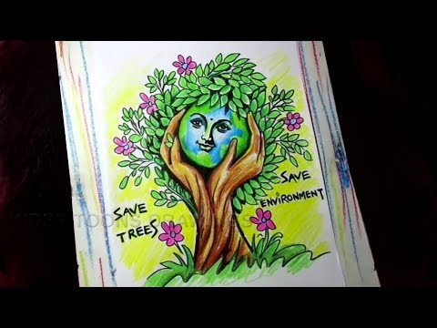 save earth save environment drawing/ poster | Save environment poster  drawing, Poster drawing, Save environment posters