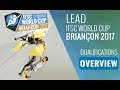 IFSC Climbing World Cup Briançon 2017 - Qualifications Overview