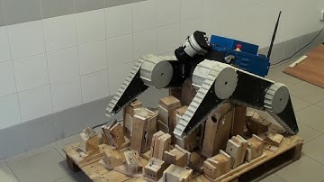 Adaptive Robust Three dimensional Trajectory Tracking for Actively Articulated Tracked Vehicles