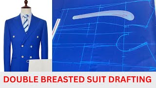 HOW TO DRAFT AND CUT A DOUBLE BREASTED SUIT/BLAZER (complete tutorial)