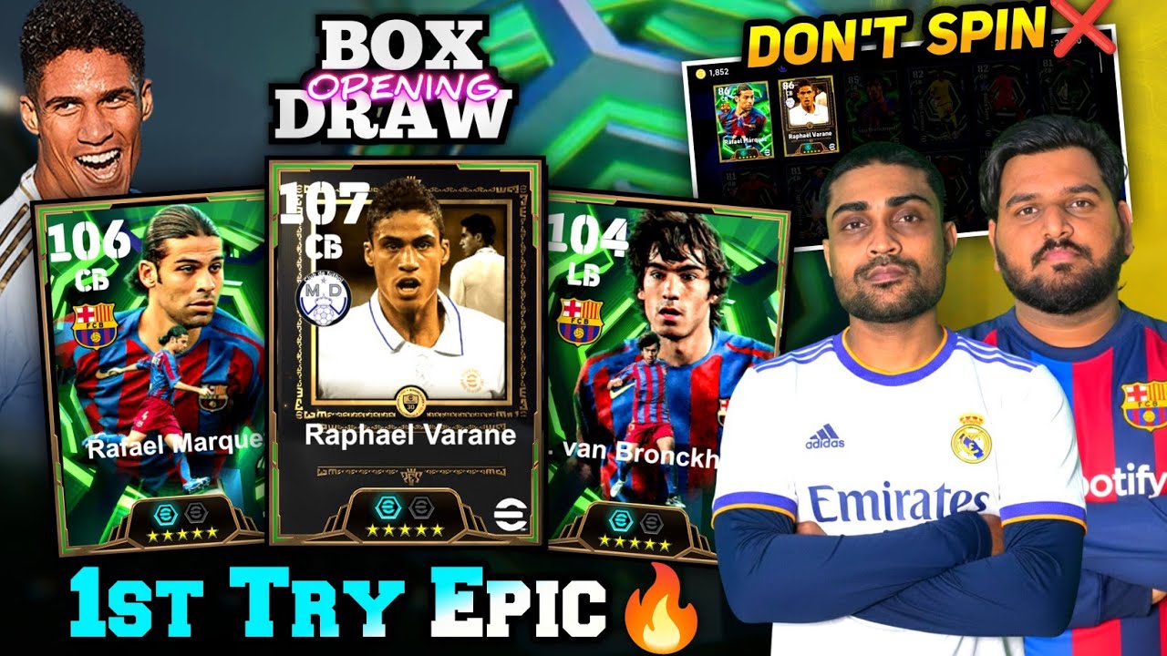 1st Try Epic😱 In 107 R.Varane Spanish Guardians Epic Boxdraw E-Football 26🔥 | 13,000 Coins🤑 