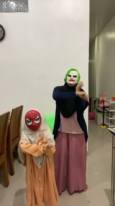 Spiderman dan joker joget kocak #shorts
