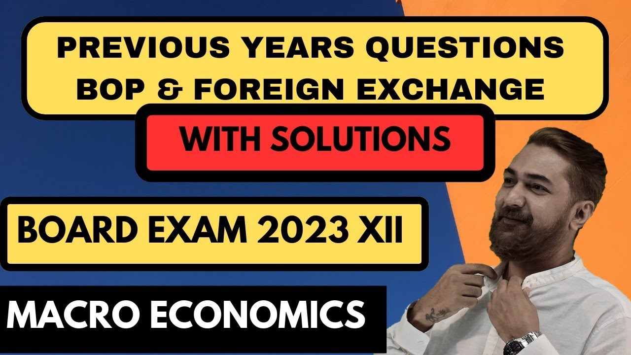 Balance of payment and foreign exchange | class 12th | macro economics ...