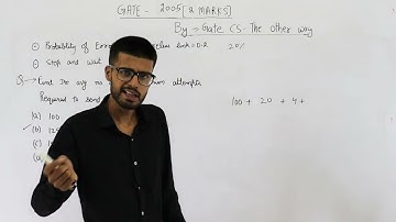 Gate 2006 pyq CN | On a wireless link, the probability of packet error is 0.2. A stop-and-wait