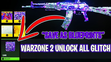 If you did the Private Match UNLOCK ALL Glitch you now Camos and Warzone 2 and MW2 Public Match!